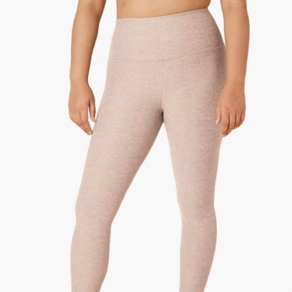 Beyond Yoga Blush Pink High-Waist Leggings